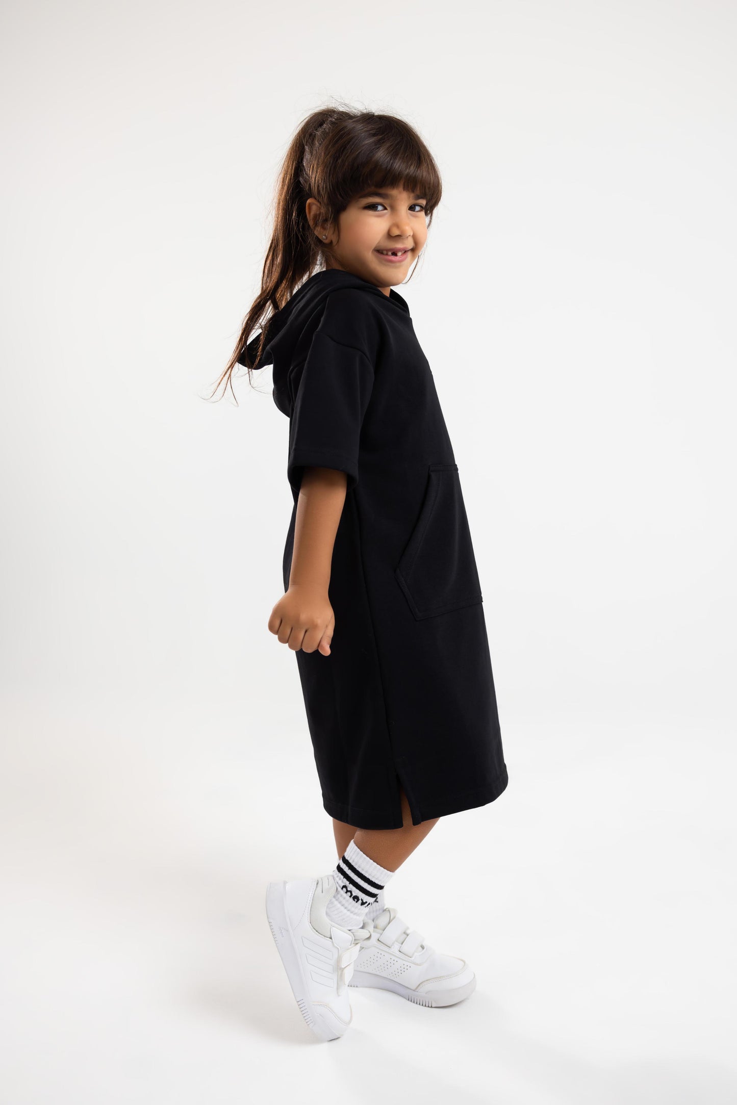 Black Hooded Dress