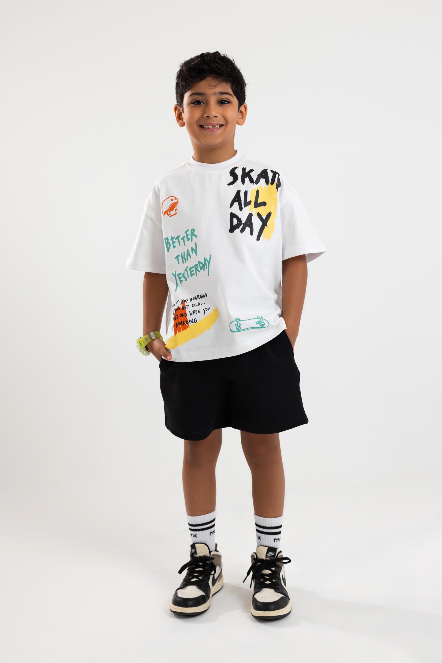 Skate All Day Printed T-shirt