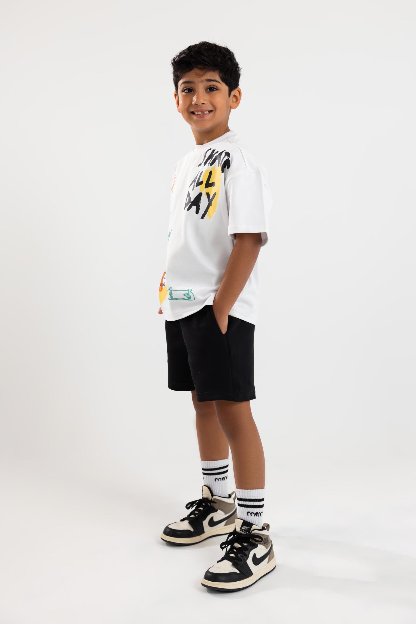 Skate All Day Printed T-shirt