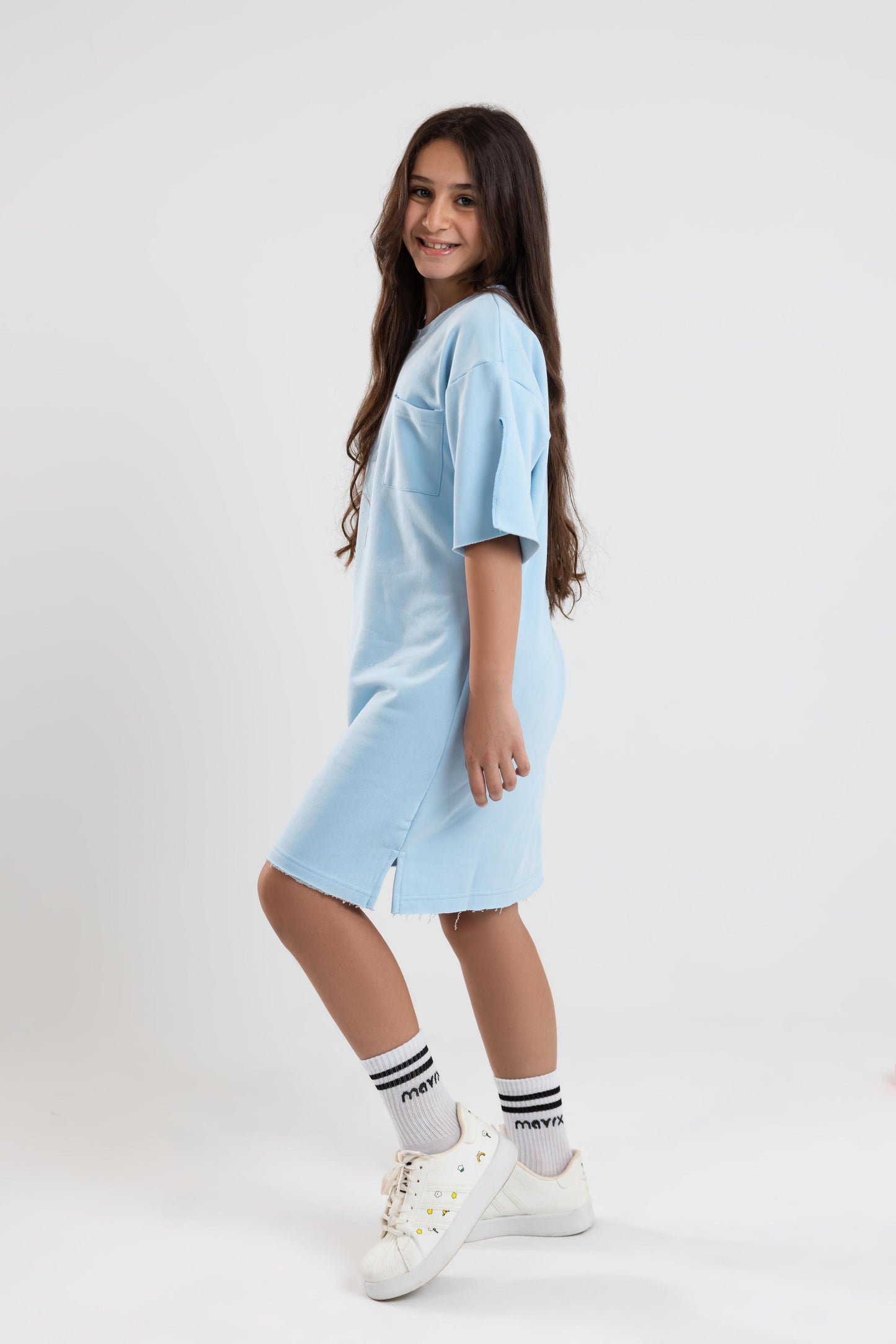Baby Blue Unfinished Dress