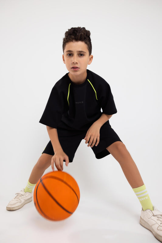 Black Active Piping Set