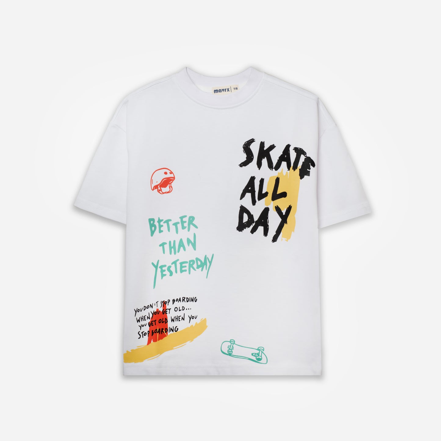 Skate All Day Printed T-shirt