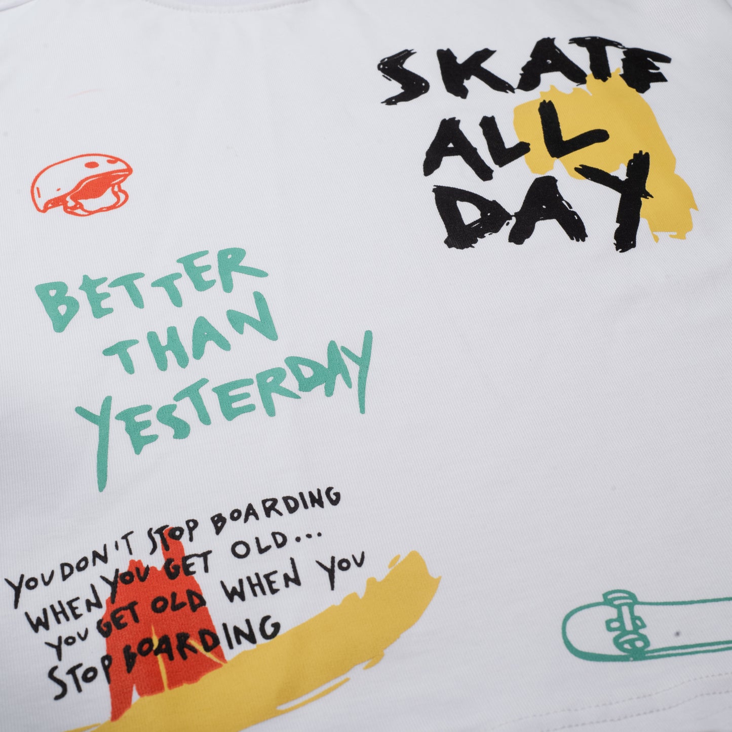 Skate All Day Printed T-shirt