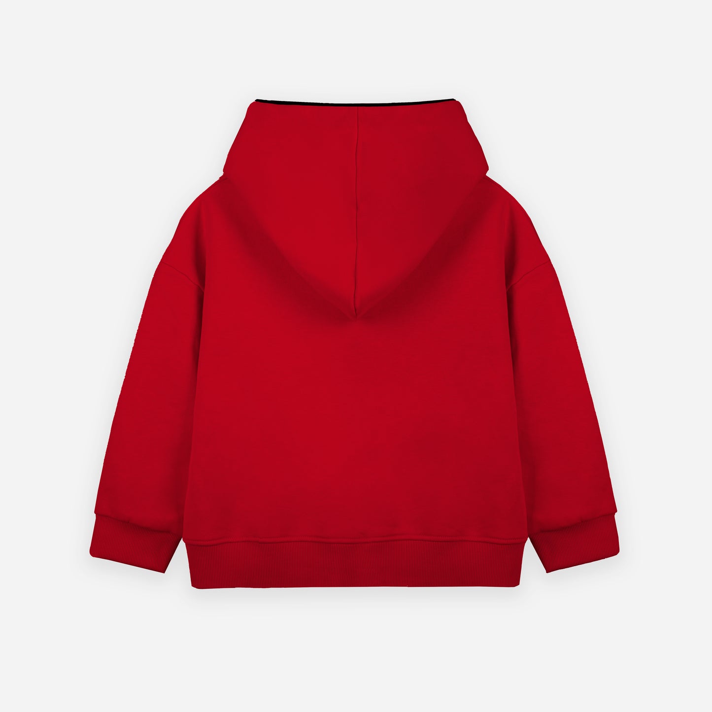 Plain Piping Hoodie -Red