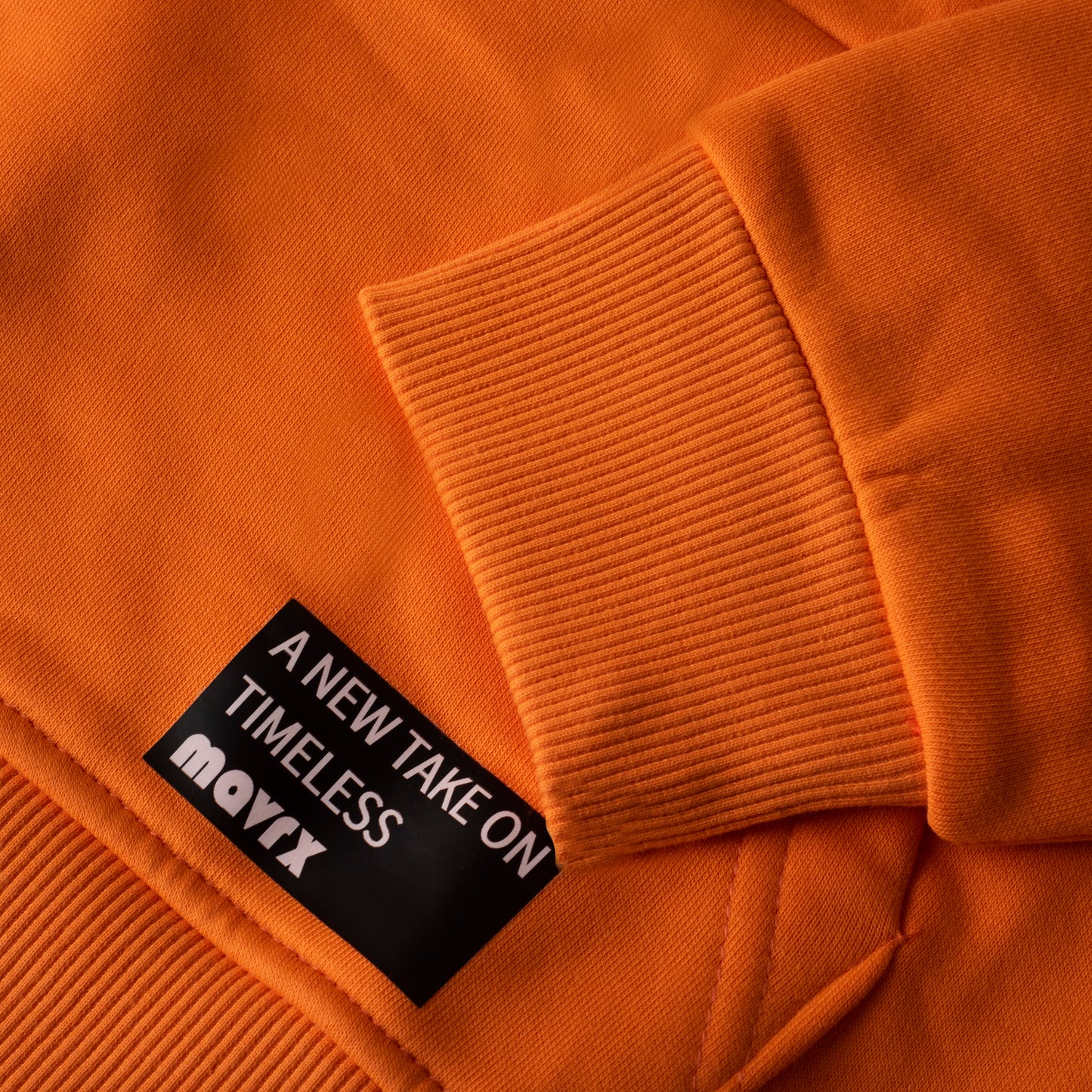 Plain Piping Hoodie - Orange