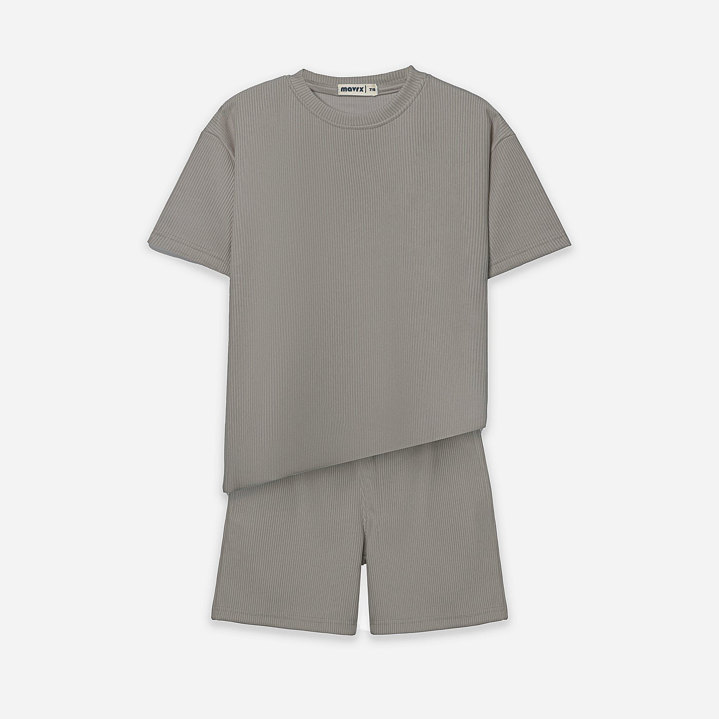 Textured Ribbed Set - Cafe
