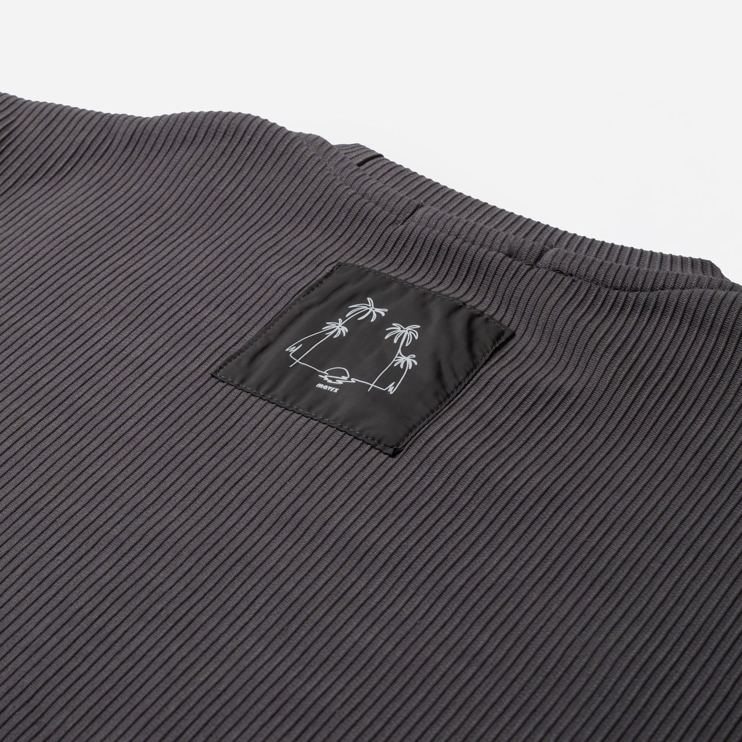 Textured Ribbed t-shirt- Dark Grey