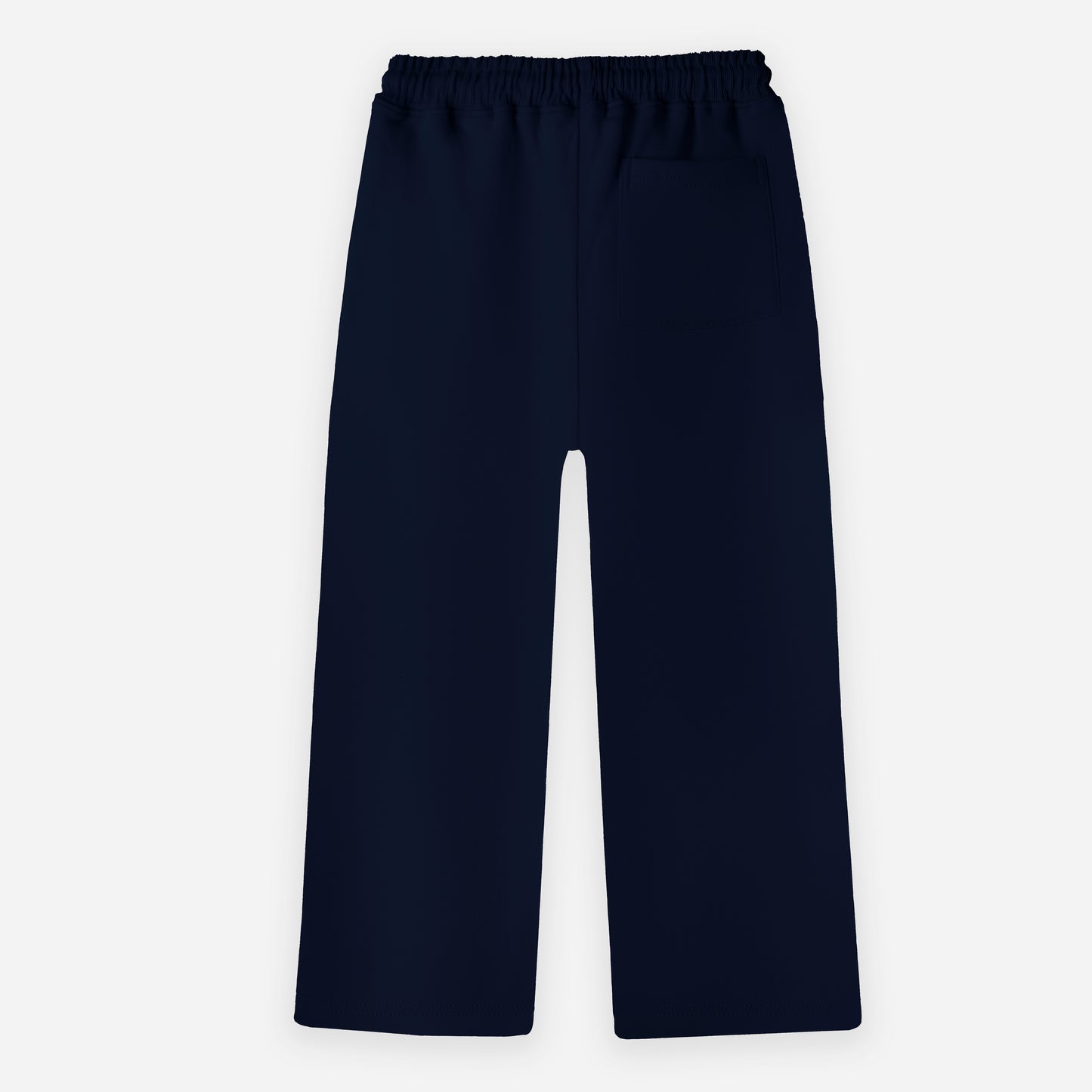 Wide-leg Sweatpants - Navy Blue