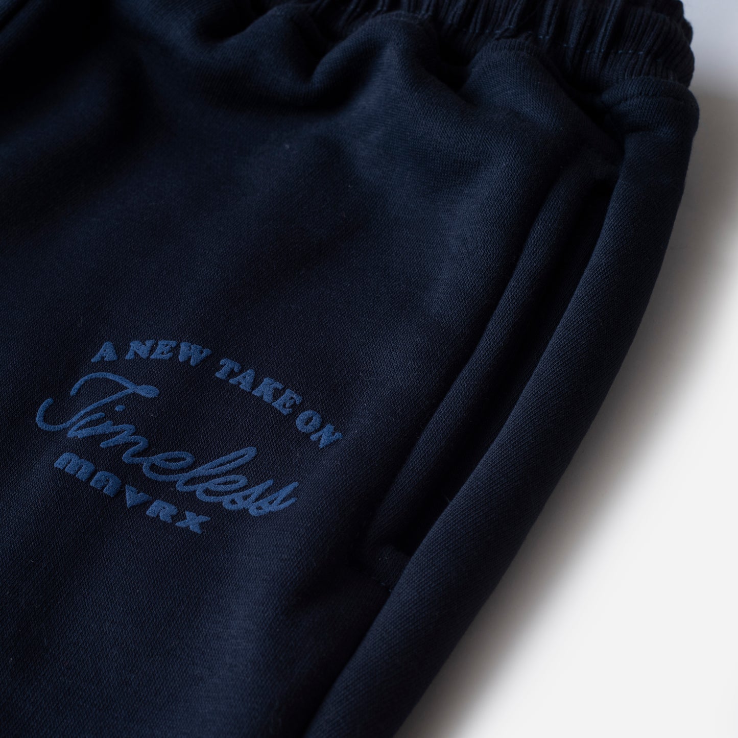 Wide-leg Sweatpants - Navy Blue