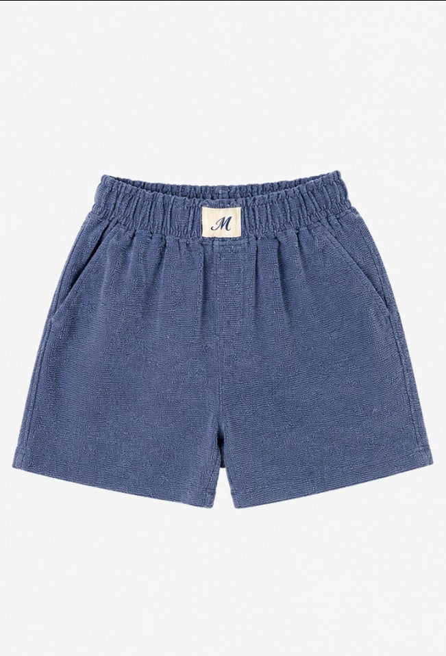 Linen Shorts - Navy Blue