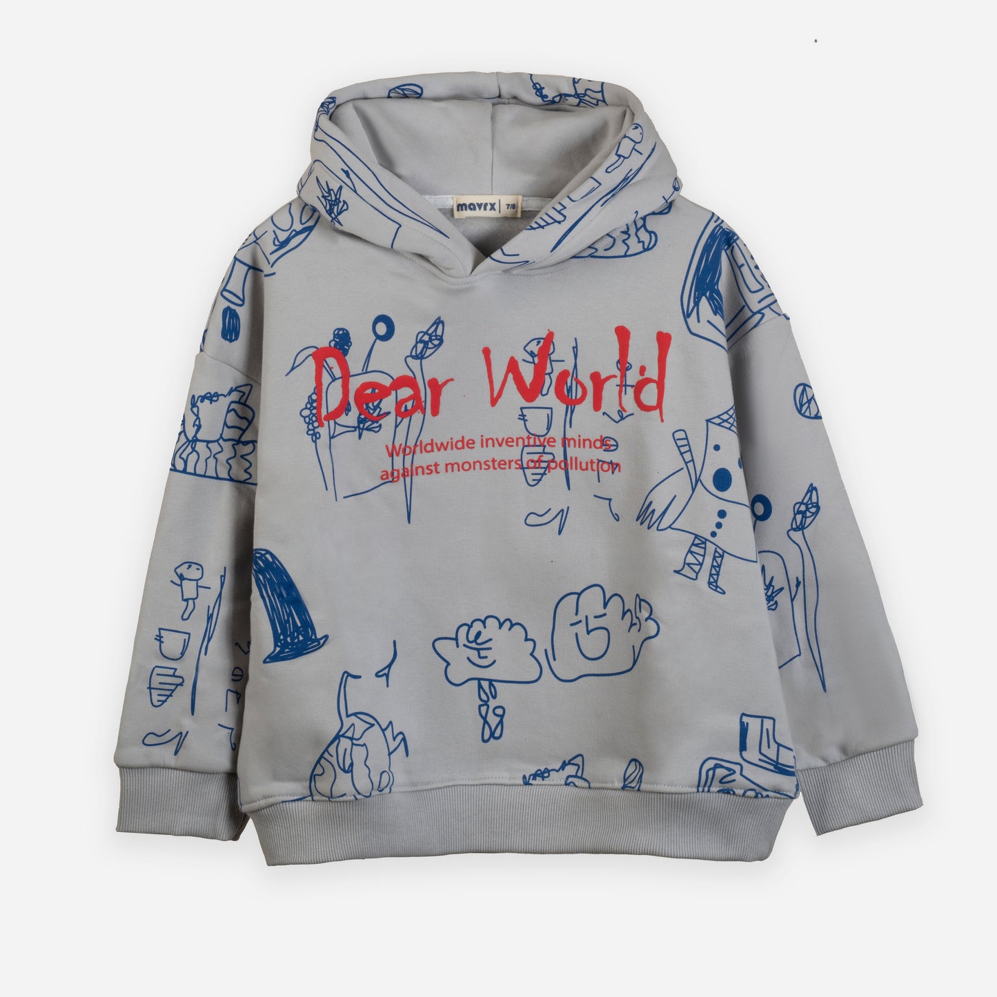 Dear World printed hoodie