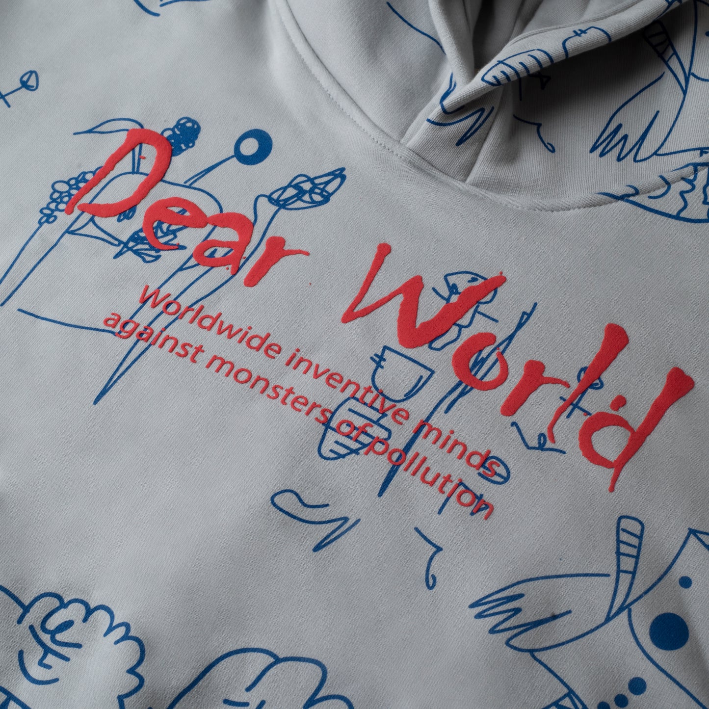 Dear World printed hoodie