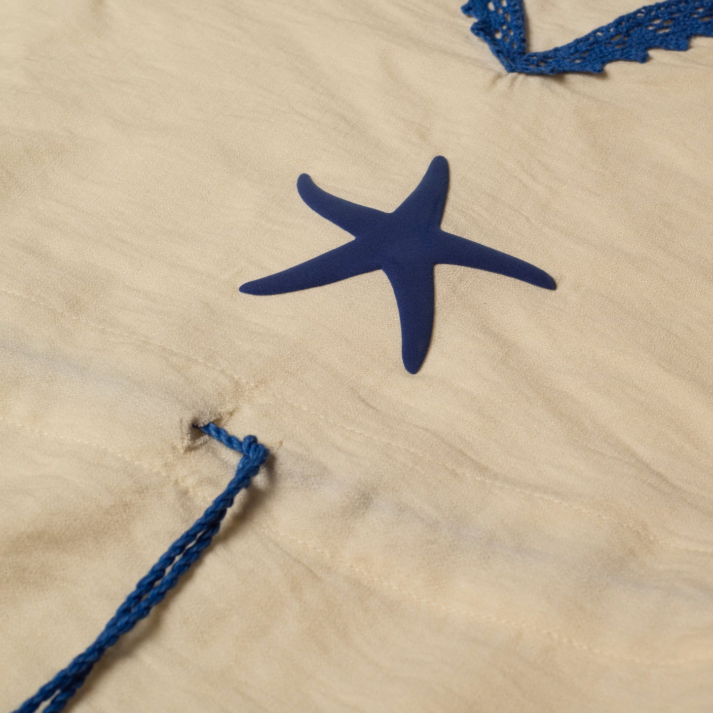 Beach Dress - Off White x Blue