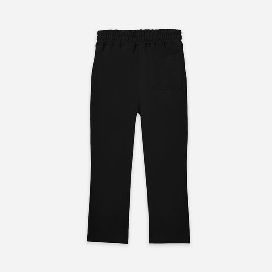 Straight Leg Sweatpants - Black
