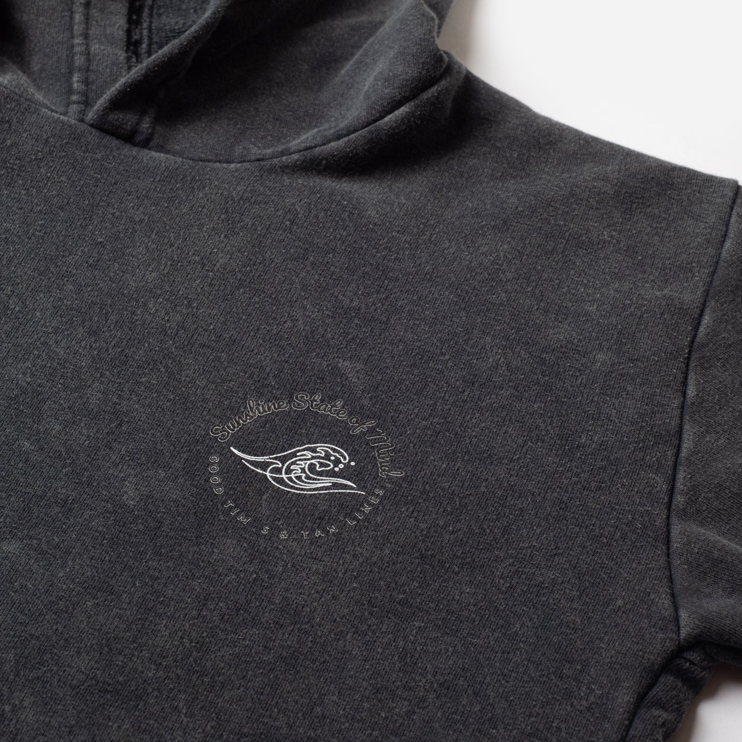 Faded Grey Hooded T-shirt