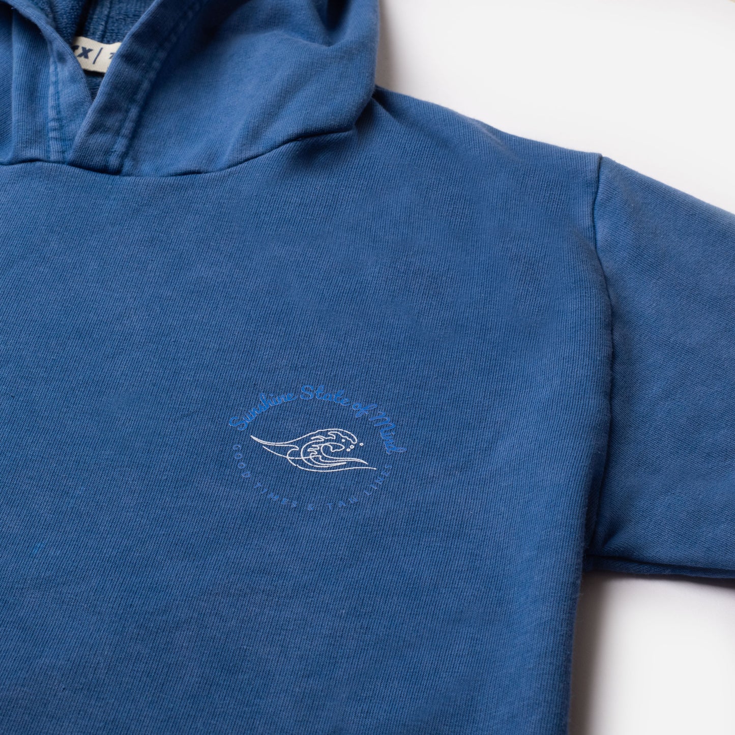 Faded Blue Hooded T-shirt