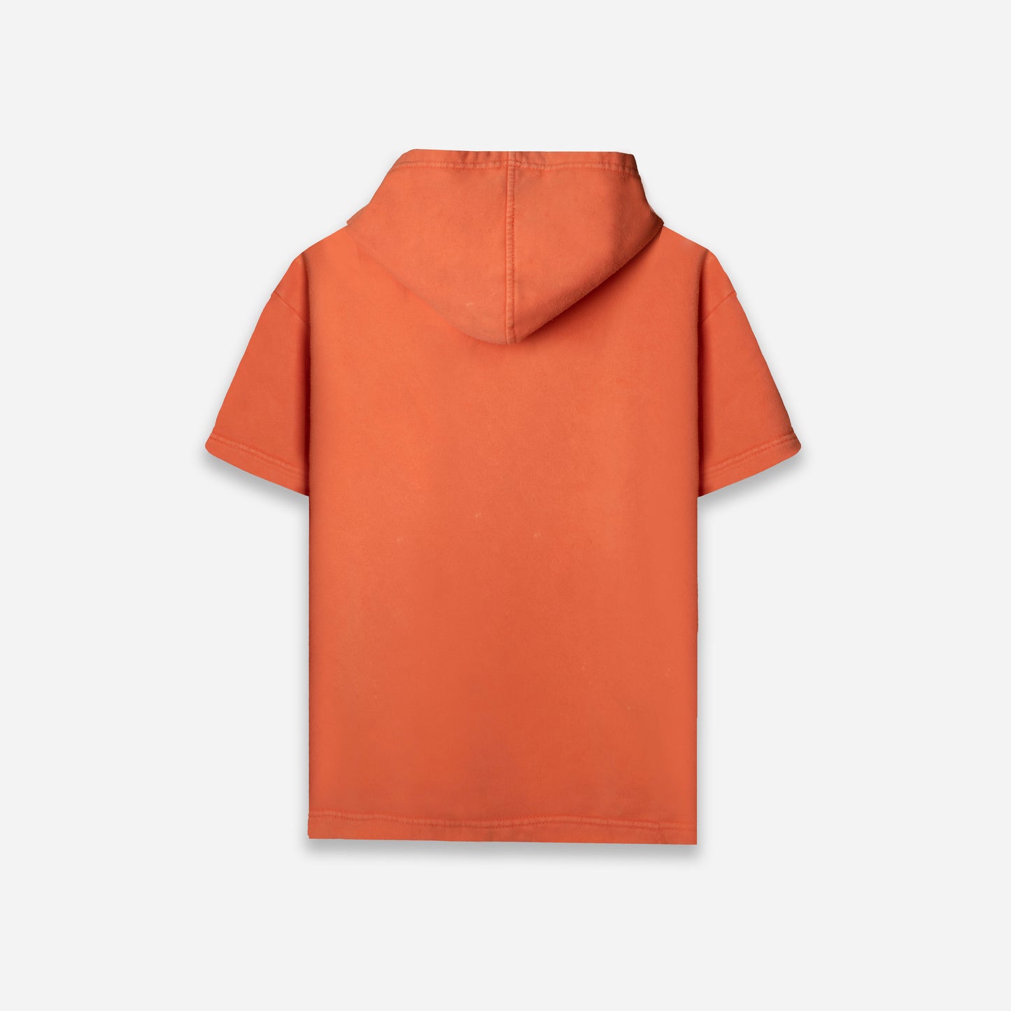 Faded orange hooded t-shirt