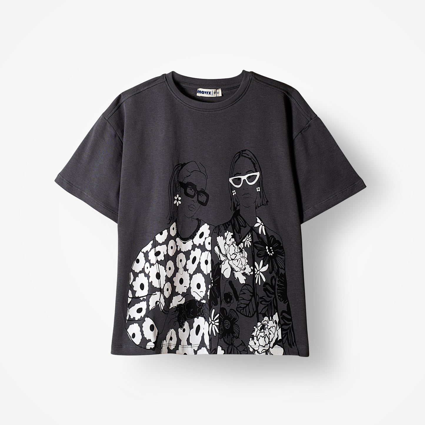 Grey girls Printed T-shirt
