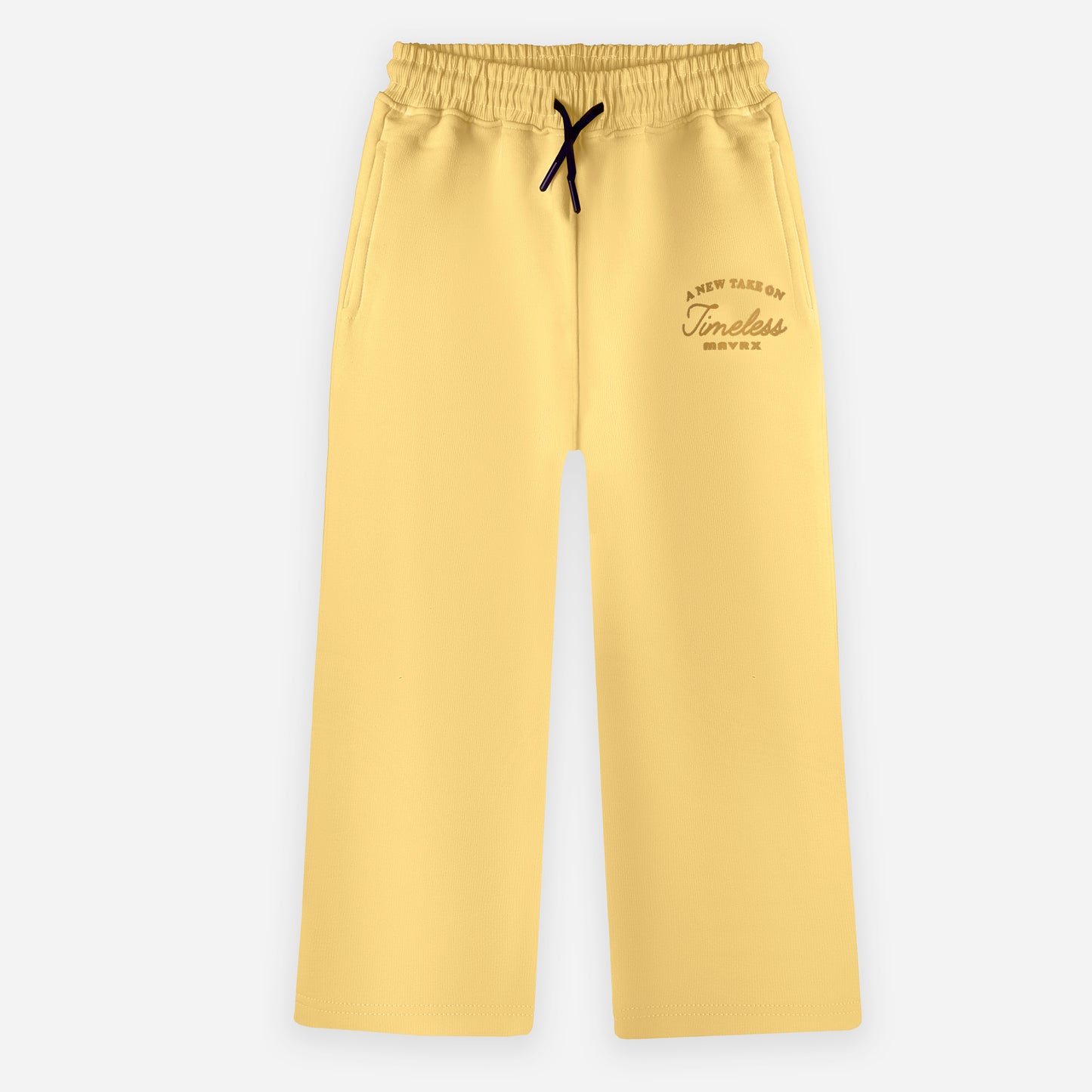 Wide-leg Sweatpants - Yellow