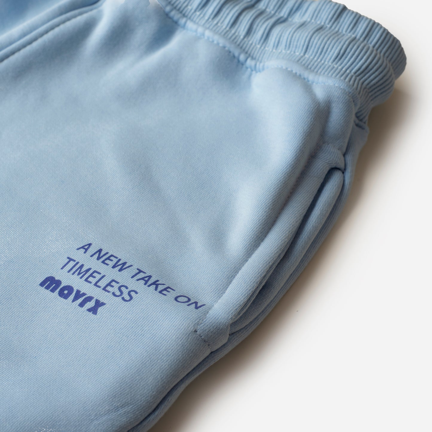 Piping Hoodie Set - Baby Blue