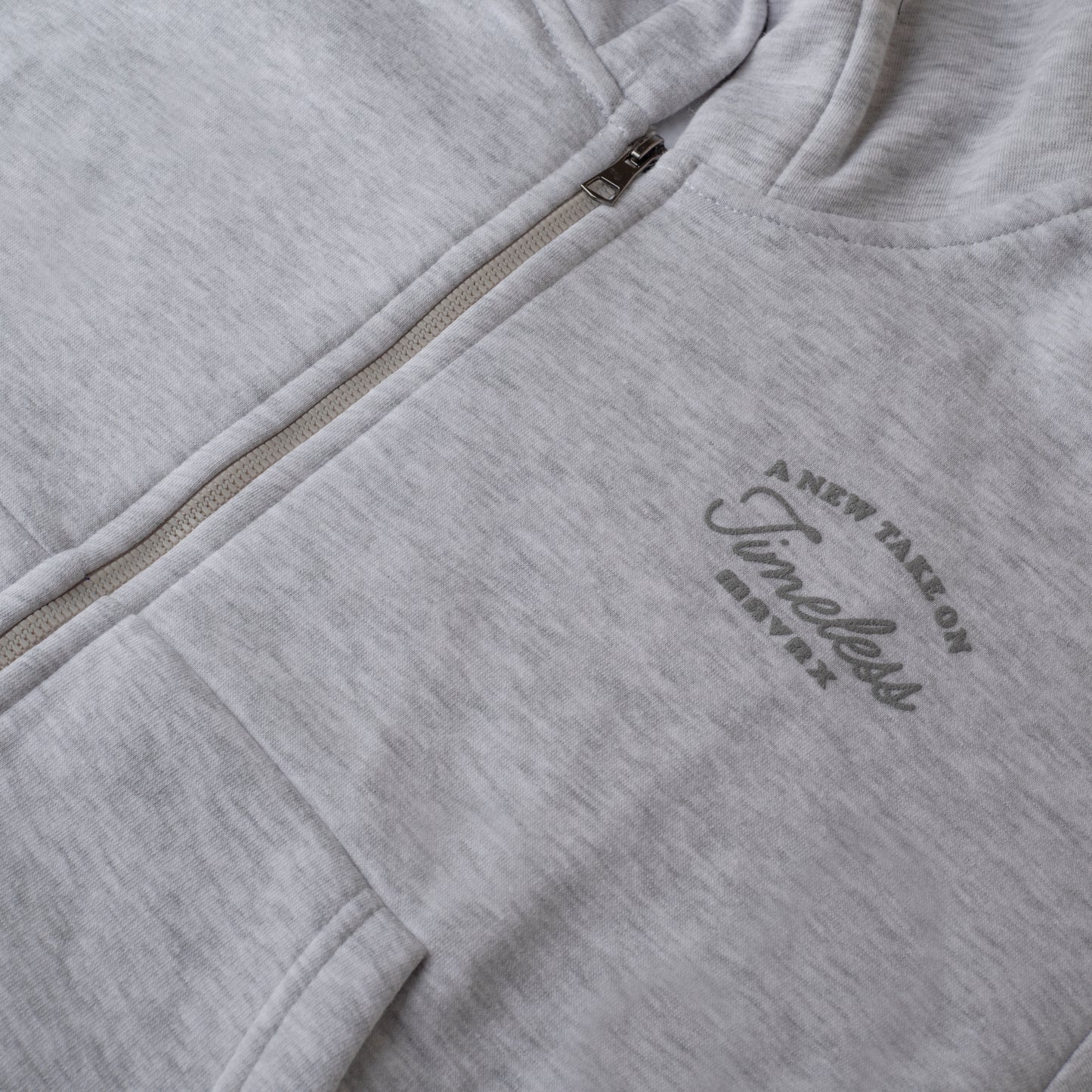 Timeless Grey Full-Zip-Jacket