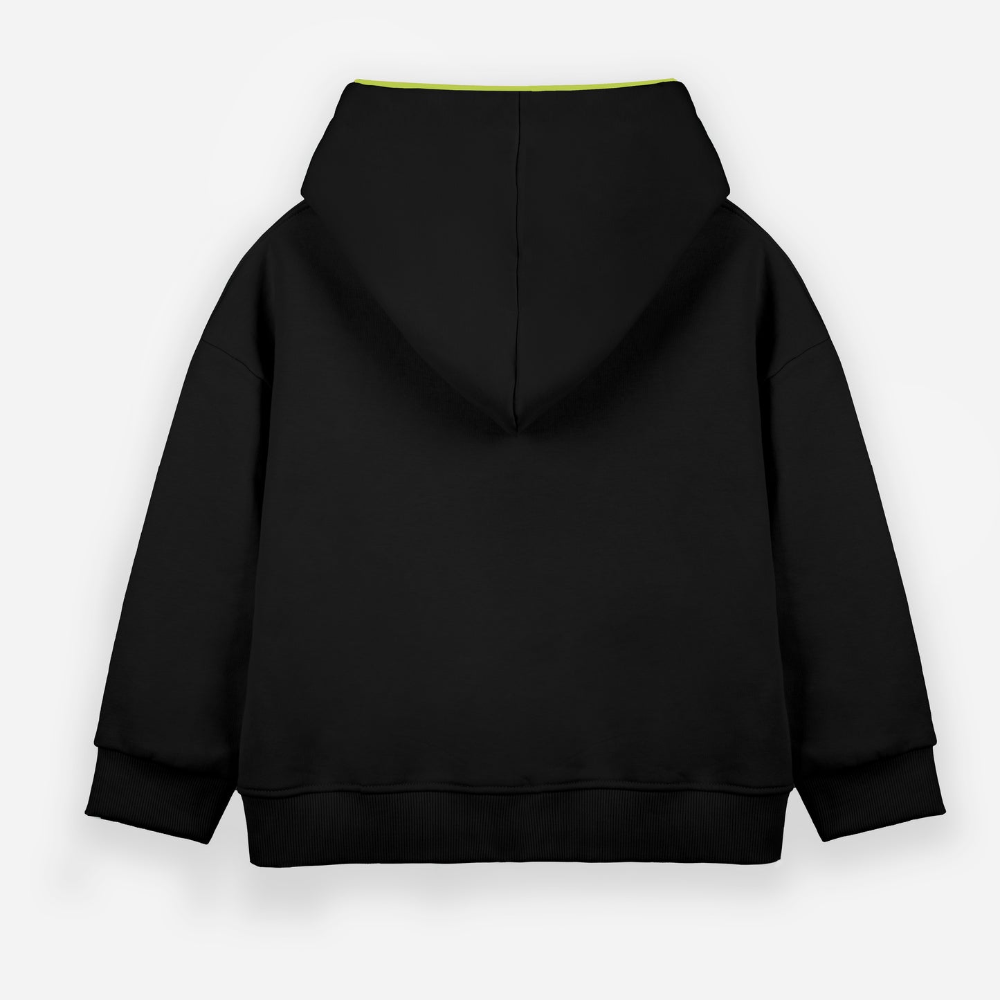 Plain Piping Hoodie - Black