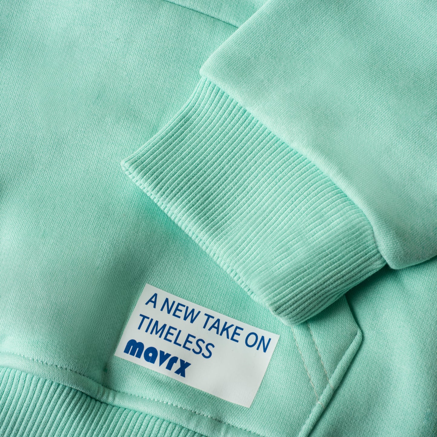 Plain Piping Hoodie - Mint