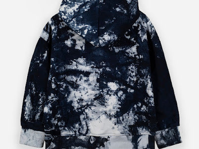 Tie-Dye Hoodie - Navy Blue
