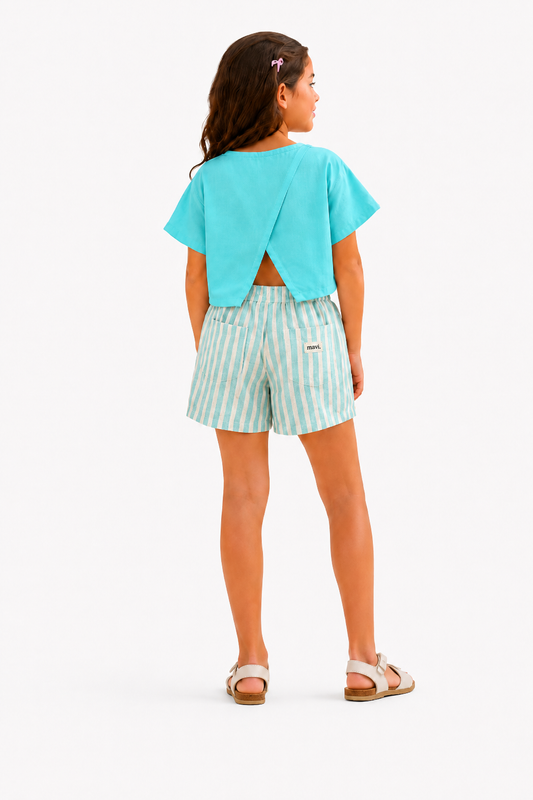 Girl's Boho Set - Aqua Blue