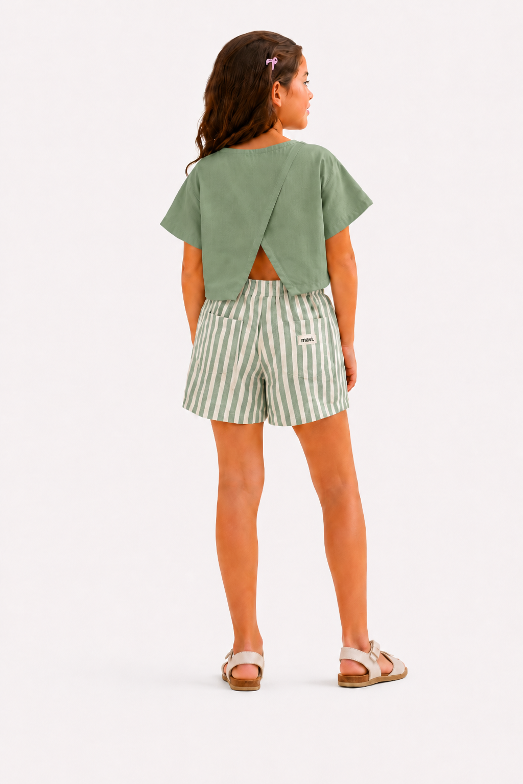 Girl's Boho Set - olive