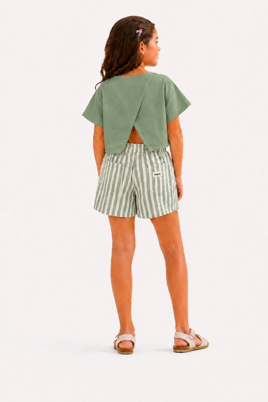 Girl's Boho Set - olive
