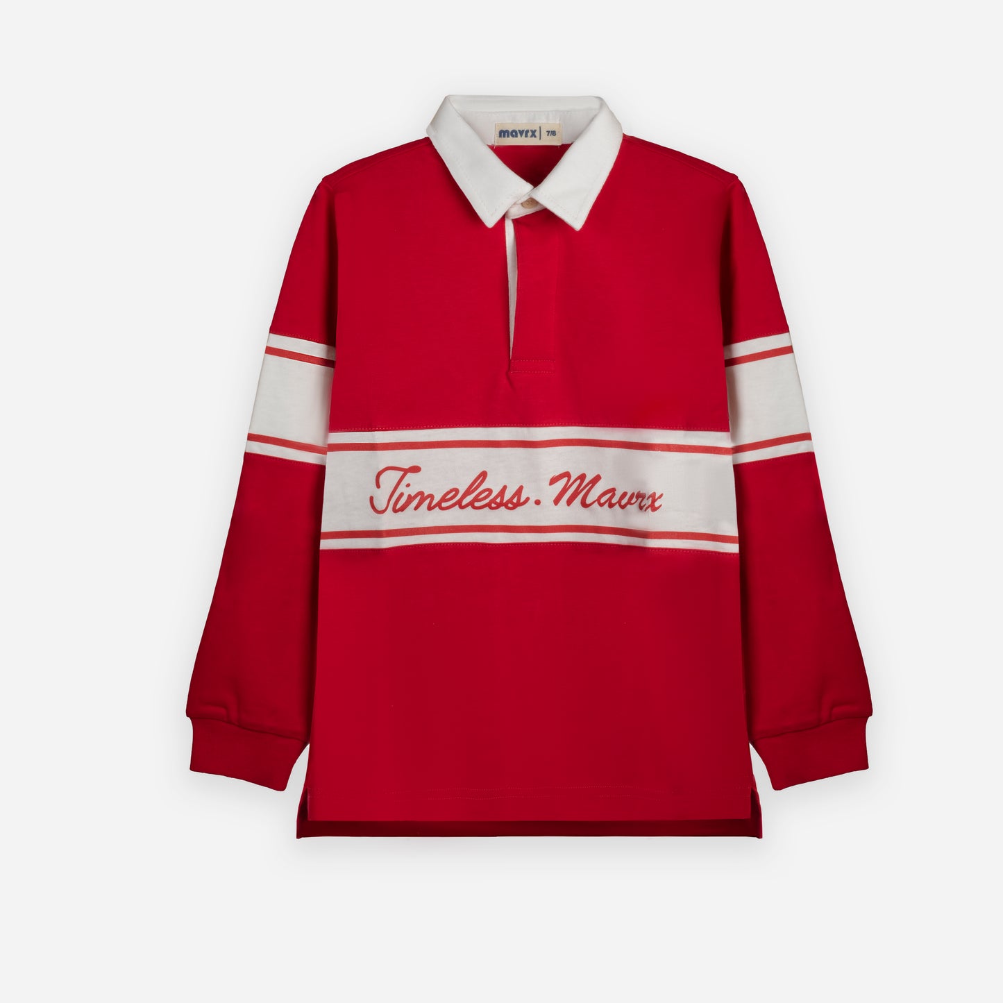 Polo Rugby Shirt (Red x White)