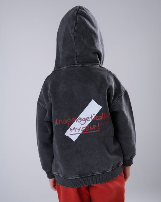 Washed-Out Full-Zip Jacket - Grey