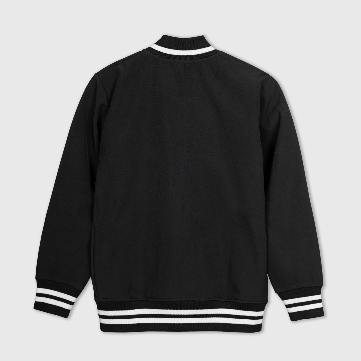 BOMBER JACKET WITH PATCHES - Black - Mavrx
