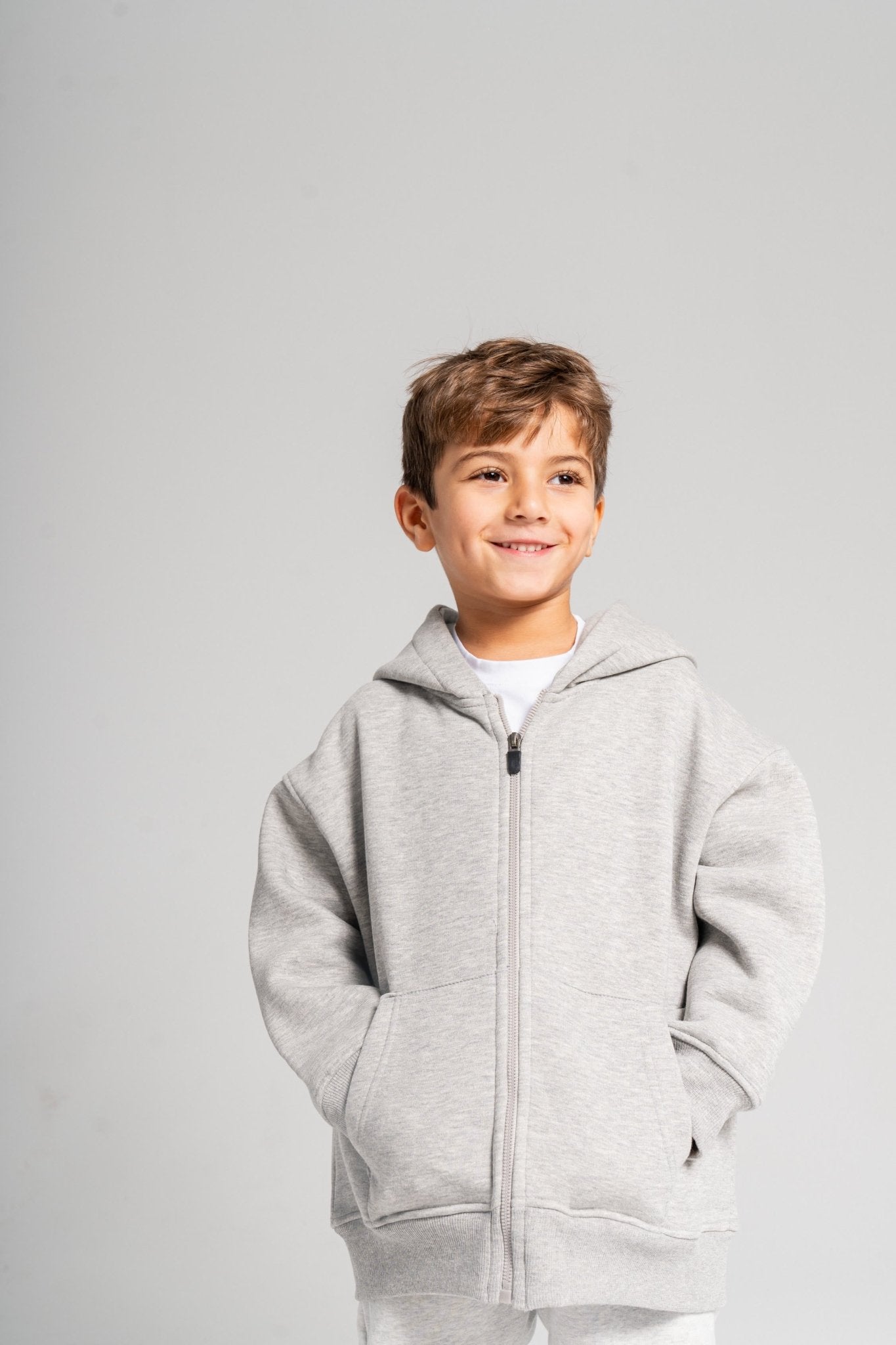 Grey Full-Zip Jacket - Mavrx