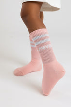Load image into Gallery viewer, Pack of 3 pairs of Long Socks (Peachy Pink / white / Lilac)
