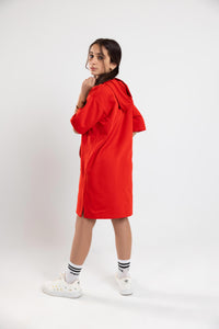 Red Hooded Dress