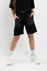 Girl's Set (Black X Black waterproof Pockets)