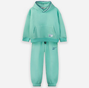 Piping Hoodie Set - Mint