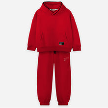 Load image into Gallery viewer, Piping Hoodie Set - Red
