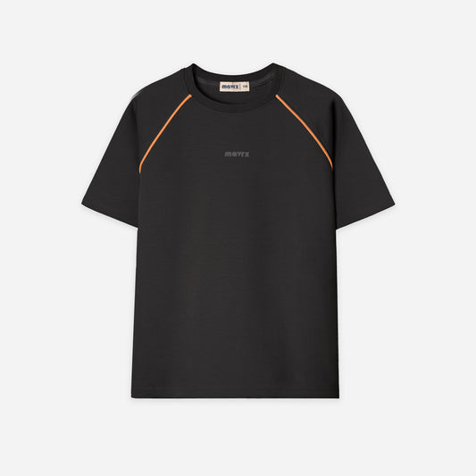 Dark Grey Piping T-shirt