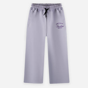 Wide-leg Sweatpants - Mauve