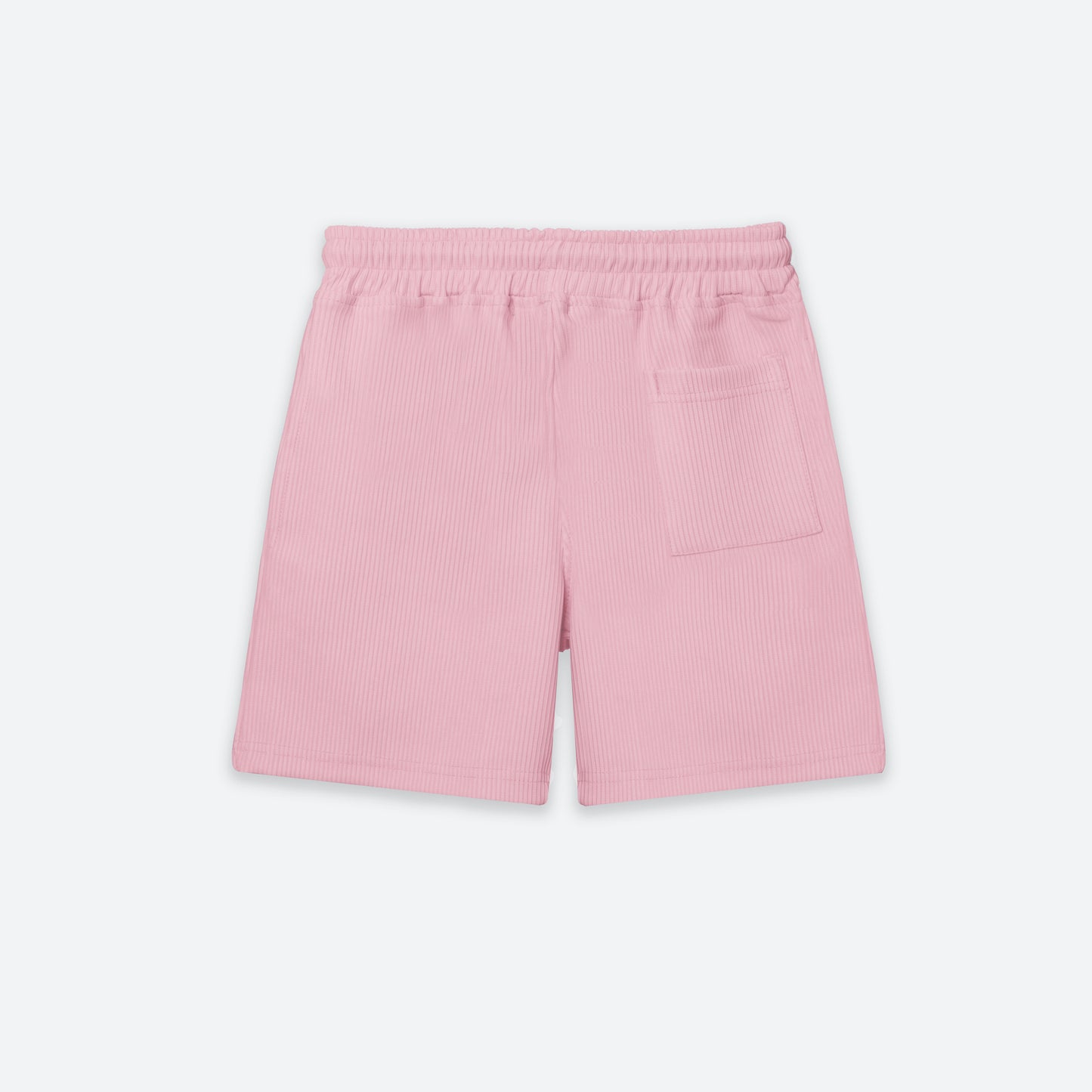 Textured Ribbed short- pink