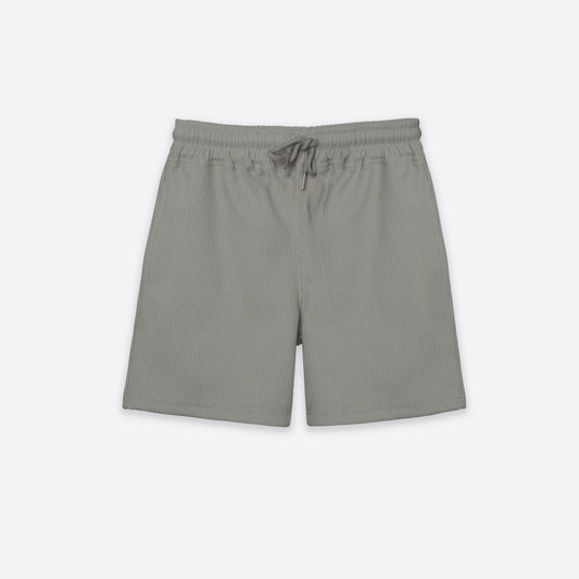 Textured Ribbed short- Cafe