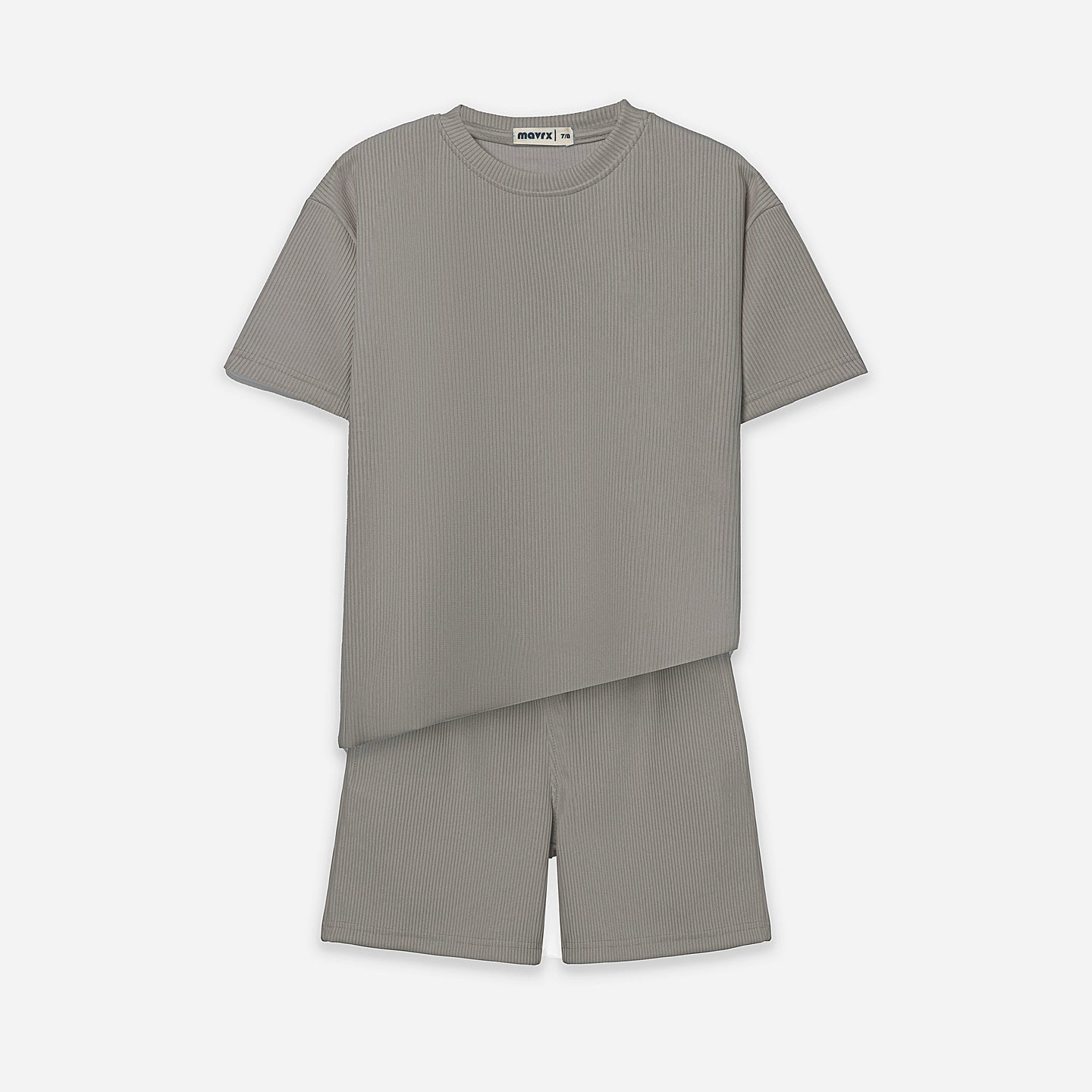 Textured Ribbed Set - Cafe