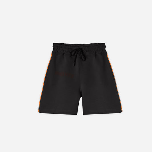 Dark grey piping active shorts