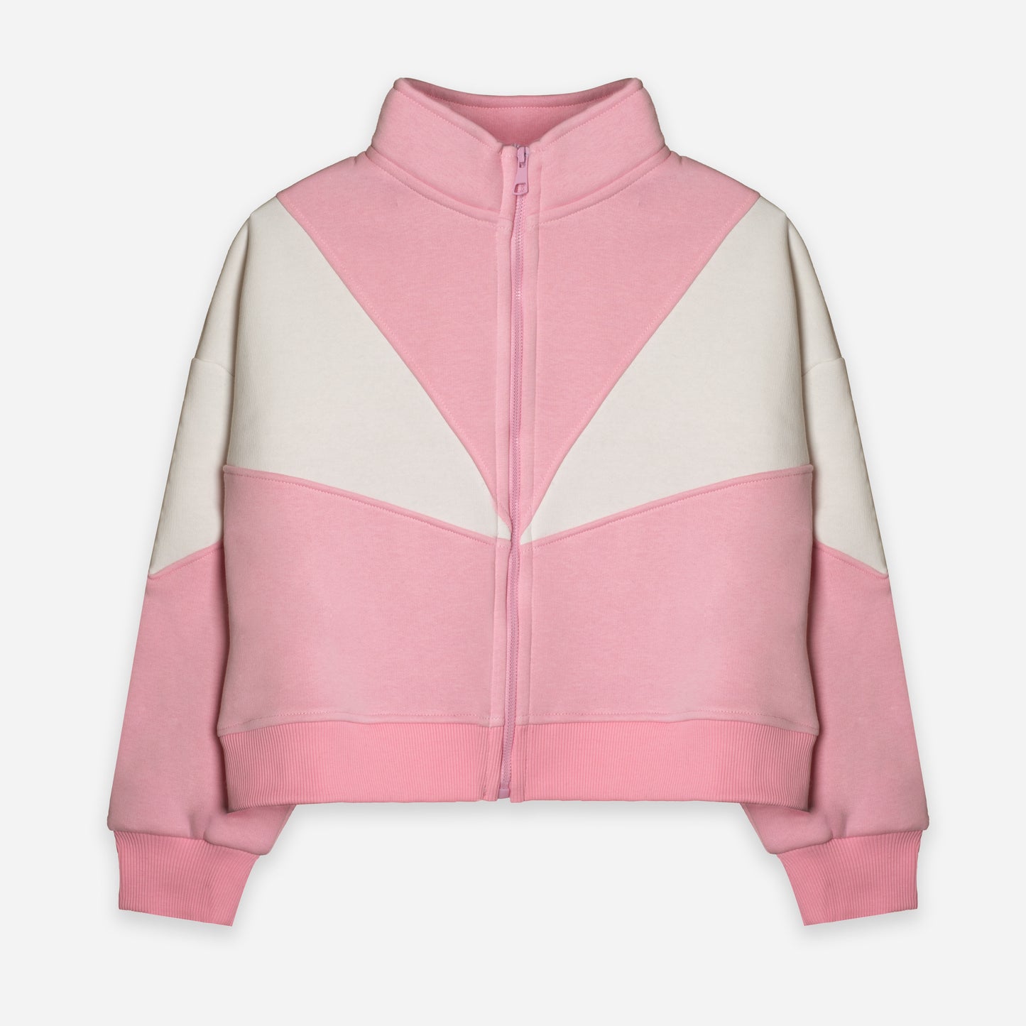 Cropped Hoodie Set - Pink