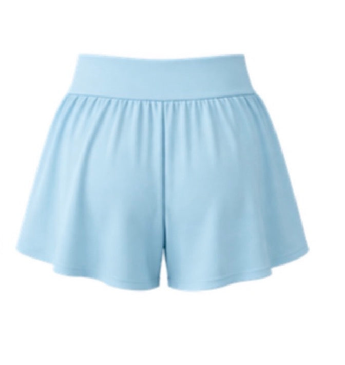 Girls Swimming Shorts - Baby Blue