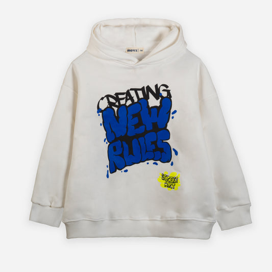New Rules printed hoodie