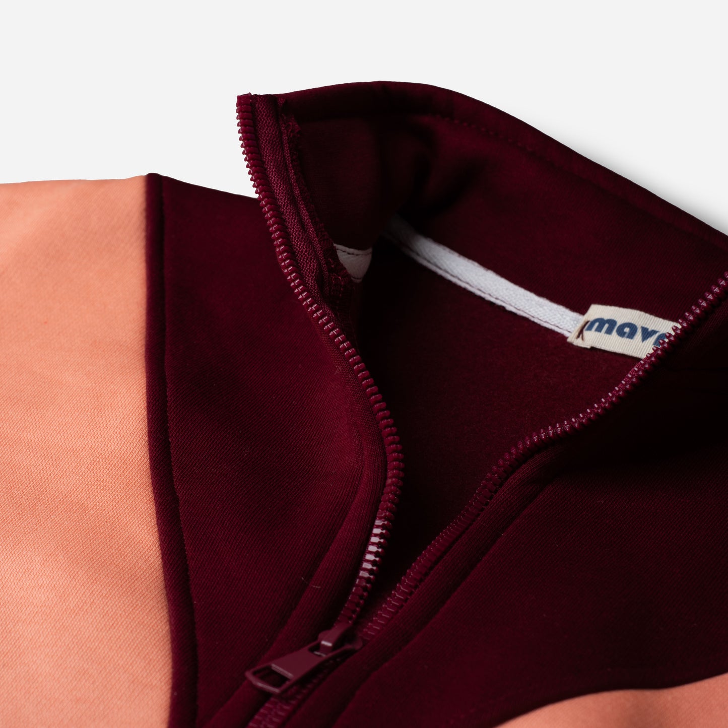 Cropped Hoodie Set - Burgundy
